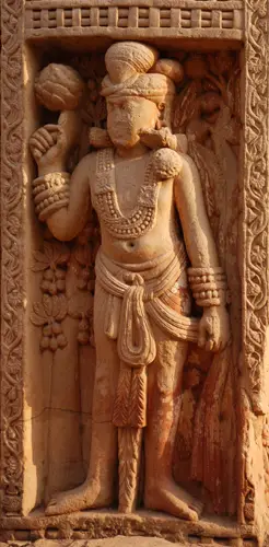 Lokapala 04.Sanci stupa 1 torana est dvarapala 2