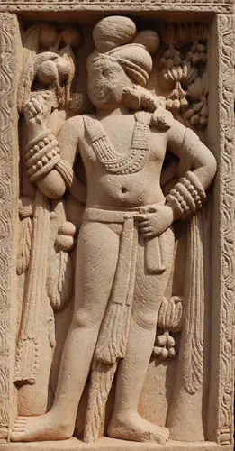 Lokapala 04.Sanci stupa 1 torana nord dvarapala 2